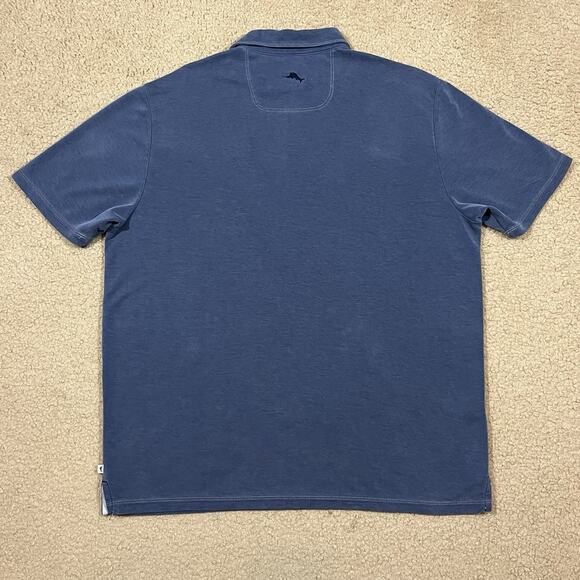 Tommy Bahama Mens Shoreline Surf Polo Shirt Blue Size XL - Picture 4 of 5